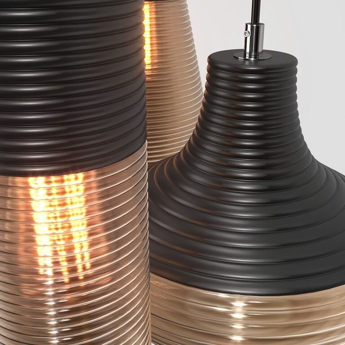 Висяща таванна лампа модерна кристална лампа с три глави индустриален