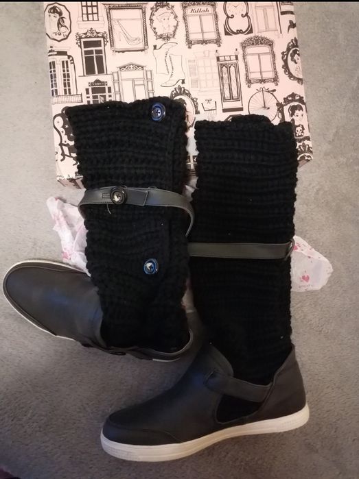 Оригинални дамски плетени ботуши Killah