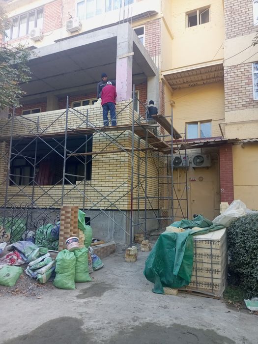 Кладкабалкона гишткирпичблок сувагСтяшка ремонтквартира демантажмастер