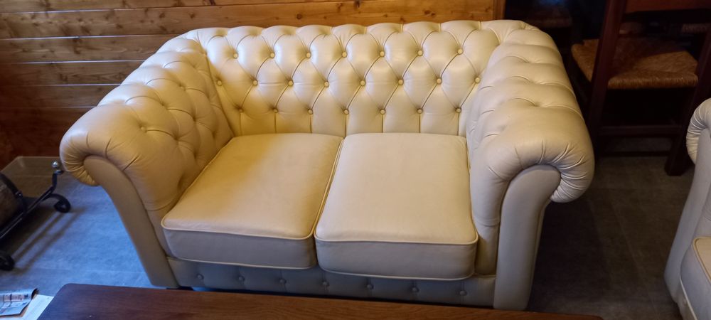 Set canapele Chesterfield  piele naturala