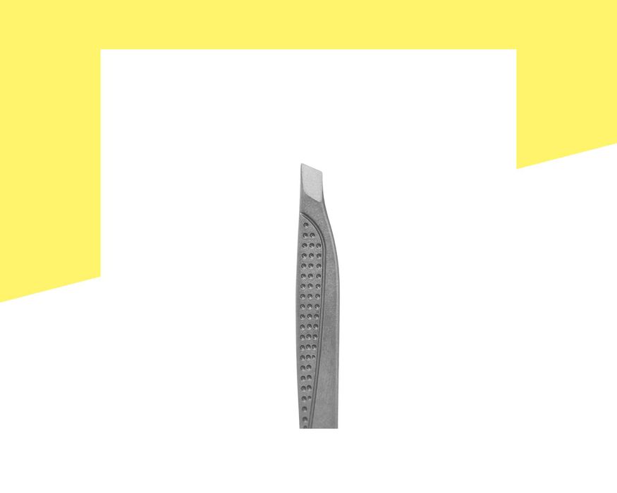 Скосена пинсета за вежди Staleks Classic TC-15/3