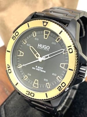 Hugo boss watch golden and black