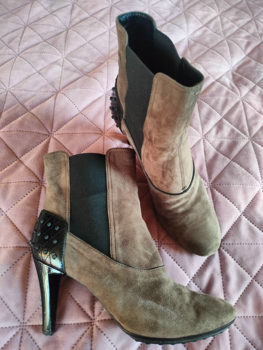 Боти TOD'S, 39 номер, цвят каки