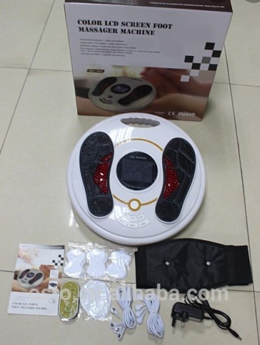 Массажер для ног и тела с подогревом и цветным экраном