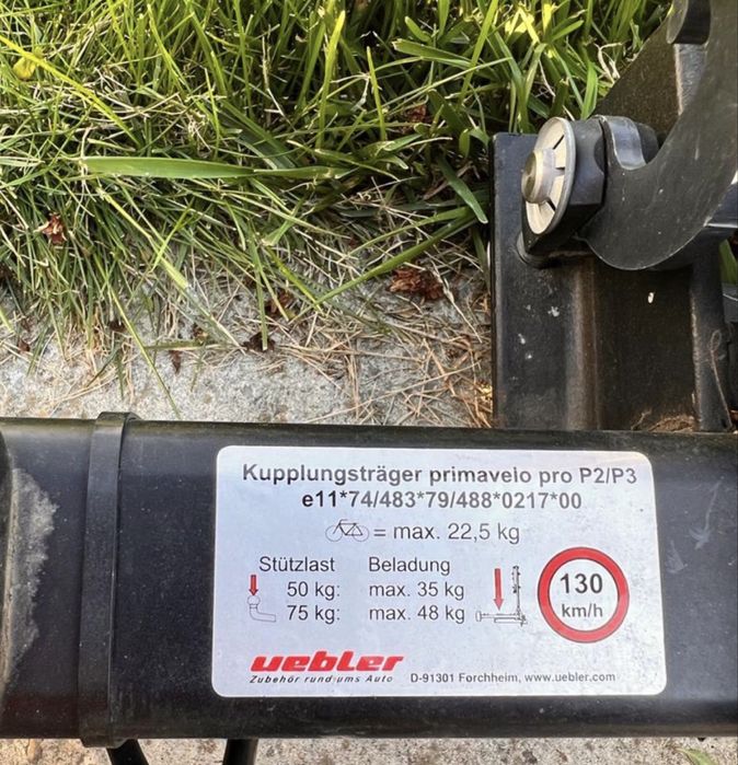 Suport 2 biciclete pe carlig auto