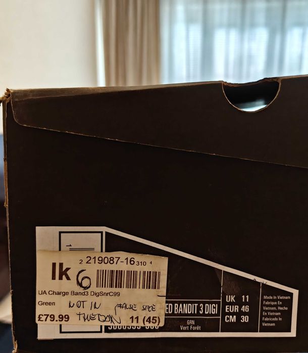 Under Armour Charged Bandit 3 Digi, мъжки маратонки милитари стил, 46, оригинал от Англия