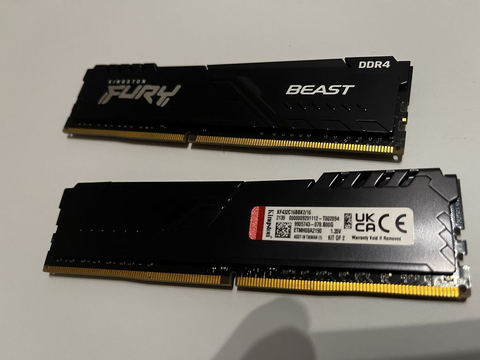 Rami DDR4 Kingston Fury 2x8GB 3200 Mhz
