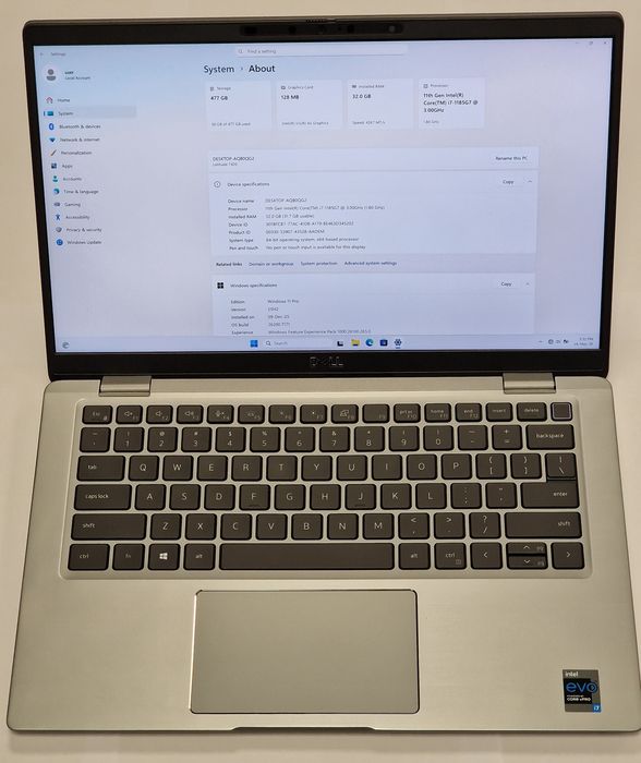 Laptop Dell Latitude 7420 / display 4k / intel i7 / 32gb memorie / 512