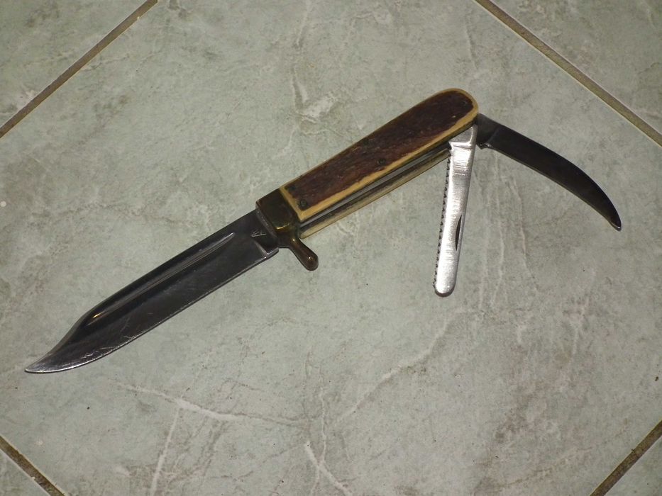 Cutit vánátoare retro suedez Bahco masiv plásele din corn stil Maurer nr.1