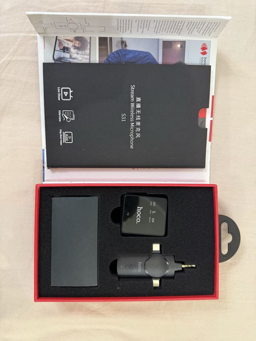 Микрофон + петличка 3 в 1 универсал от бренда hoco