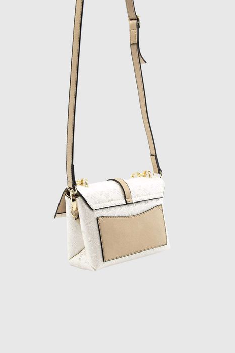 НОВО! ЛИКВИДАЦИЯ! Дамска чанта Silver&Polo в бежово със седеф