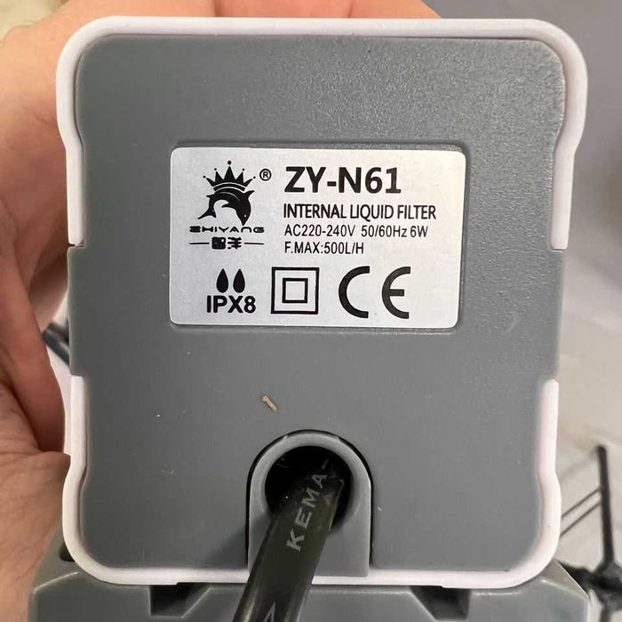 Вътрешен филтър помпа 6W 500L/H