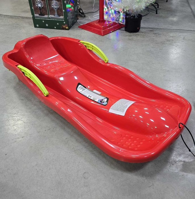 Пластмасова детска шейна с въже за дърпане и Спирачка