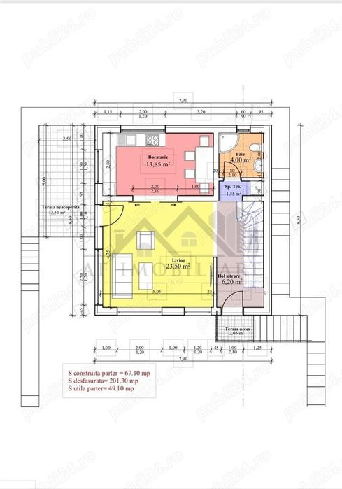 C.A.Rosetti cu Autorizatie De Constructie pentru vila D+P+E 210mp tere