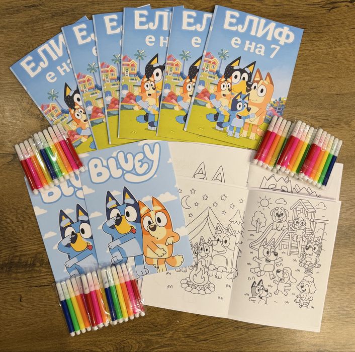 Картонена торта Блуи Bluey
