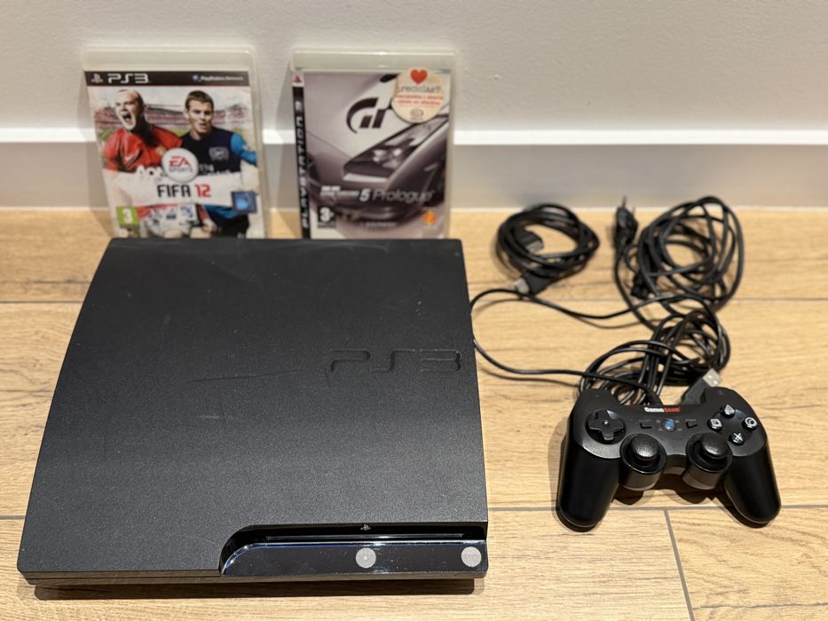 Sony Playstation 3 Slim PS3 320 GB + 2 jocuri/ games