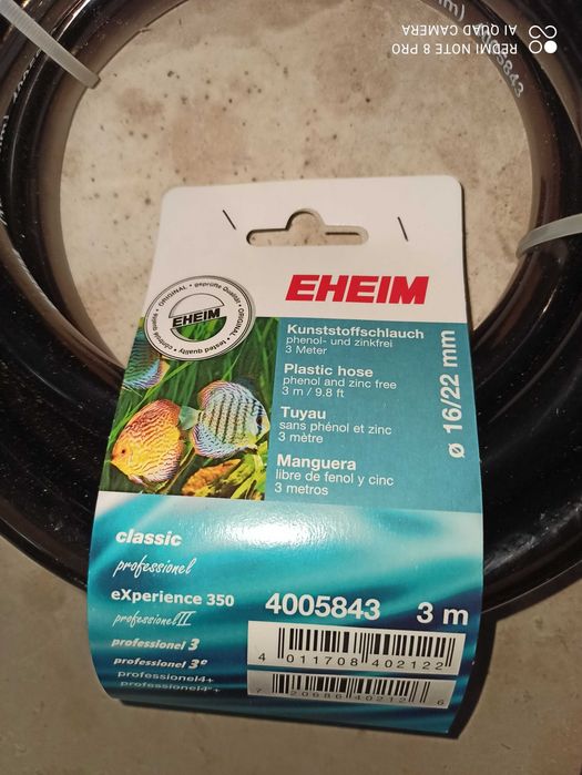 Furtun filtru extern nou Eheim 16-22 antracit 3 metri