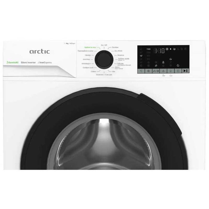 Нова инверторна пералня с пара Arctic APLM2WFSU28411WPB, 8 кг