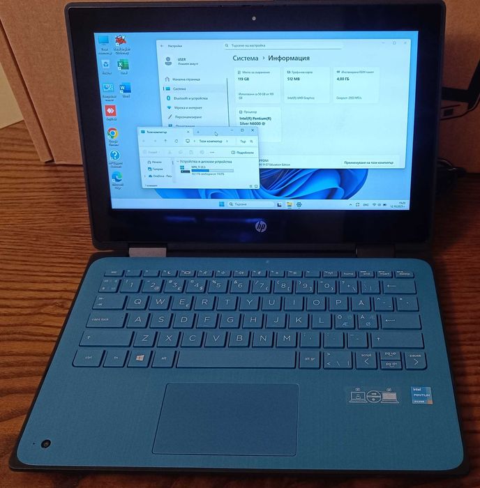 Лаптоп HP ProBook с тъчскрийн екран WIN 11 и дълъг живот на батерията