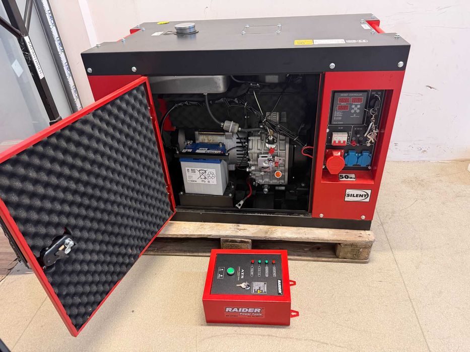 Генератор Diesel 10kW 230V & 380V ел. стартер ATS +Автоматичен превключвател ATS за 10kW 380V