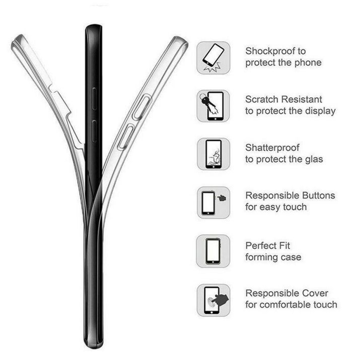 Husa 360, silicon transparent, protectie fata -spate, pentru Samsung A26