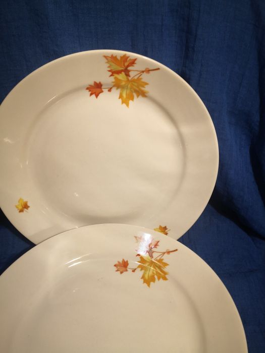 Тарелки. Дулево. Кленовый лист. Из СССР. Ретро.