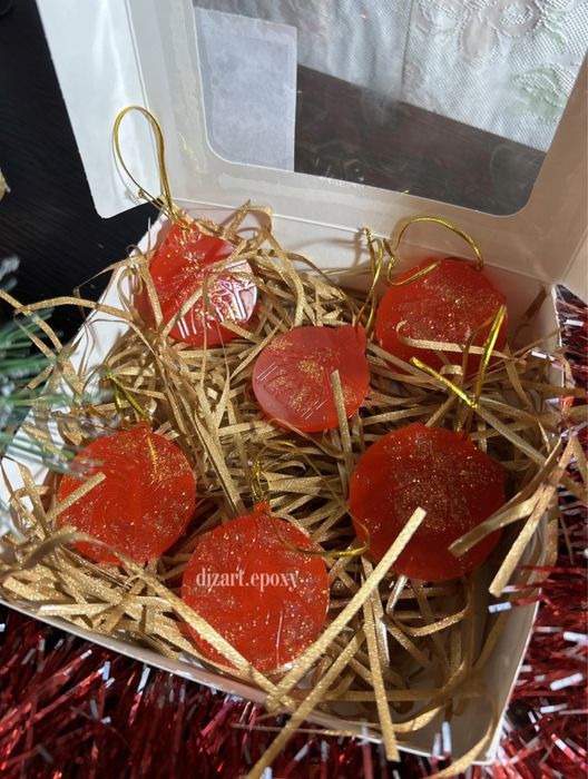 Продам ёлочные игрушки из эпоксидной смолы