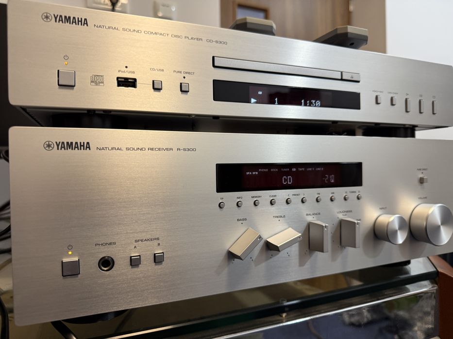 Yamaha Receiver R-S300,70W,Telecomanda,Cd Yamaha CD-S300,Telecomenzi