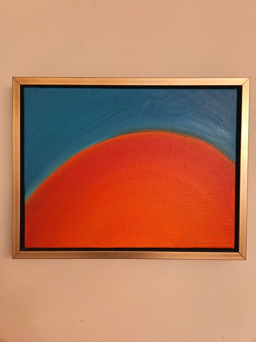 Абстрактна картина масло върху ленено платно размери 40/30 см.