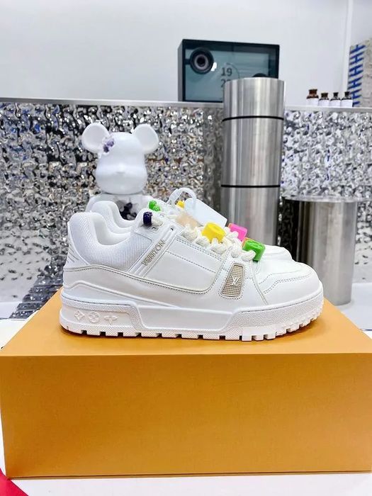 Adidasi Louis Vuitton Maxi White LV skate trainer