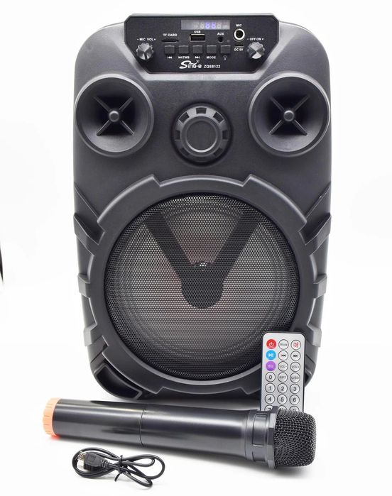 БЕПУЛ Доставка, Янги bluetooth Караоке Колонка ZQS8122+Симсиз Микрофон