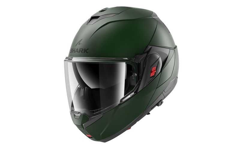 Модуларна Отваряема мото каска за мотор SHARK OXO МАТТ GREEN