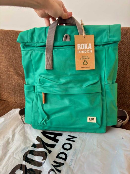 ROKA London Canfield B Medium Backpack – Emerald Green
