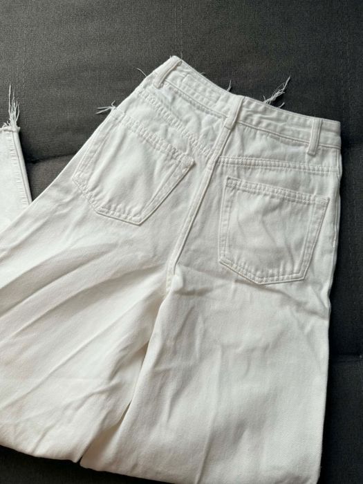 Дамски бели дънки Zara