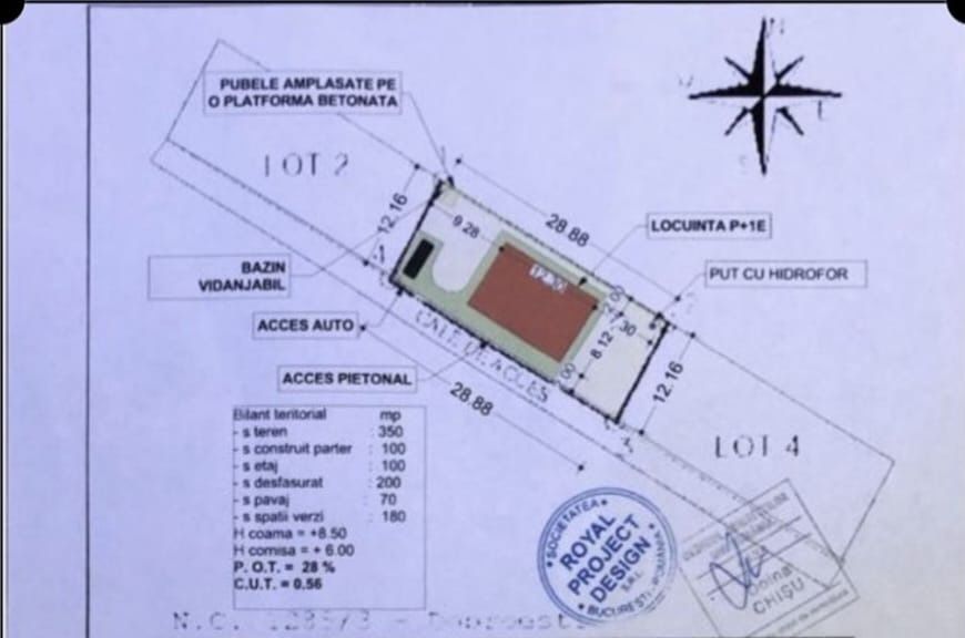 Teren dobroesti  350 MP strada parului