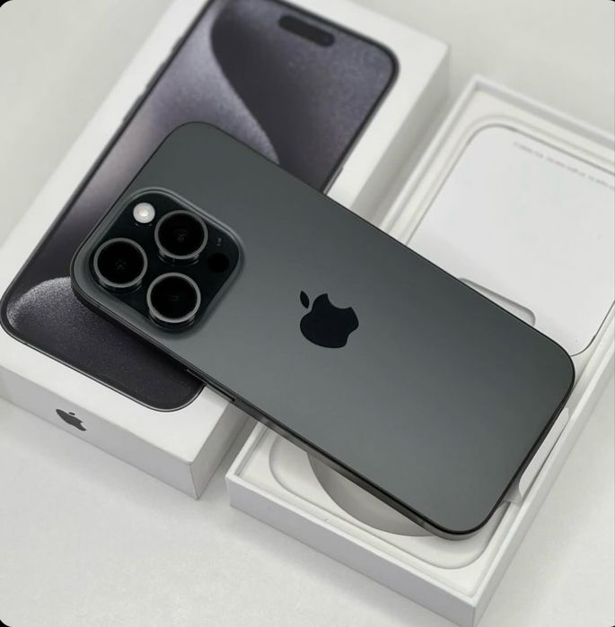 iPhone 15 PRO MAX Black Matte•256GB•Factura Emag•Neverlocked Impecabil