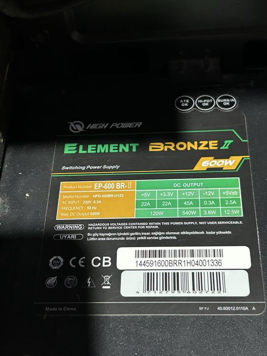 Kit PC Placă de bază, i5, 16GB RAM, Sursă 600W și HDD 1TB