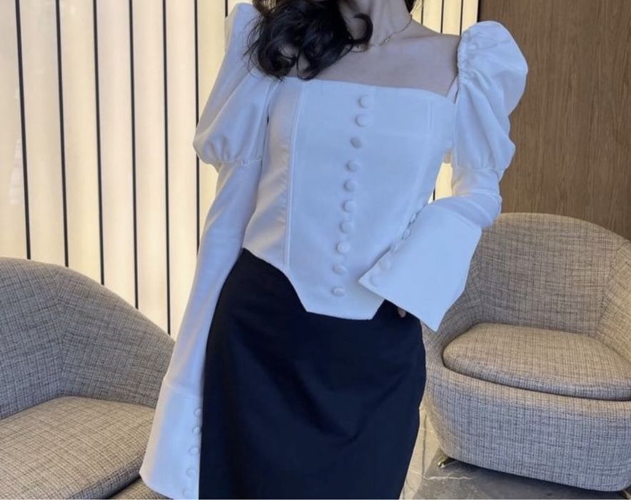 Рубашка корсет для выпускного