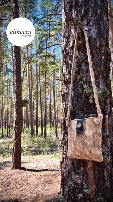 Сумка Летняя Из Джута. Ручная Работа.