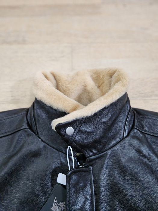 Geaca piele maro pilot aviator model G1