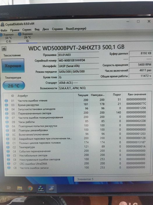 Жесткий диск на ноутбук 500