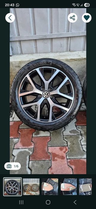Jante R17 diamond cut gama VW 5x112 Golf/Jetta/Passat etc