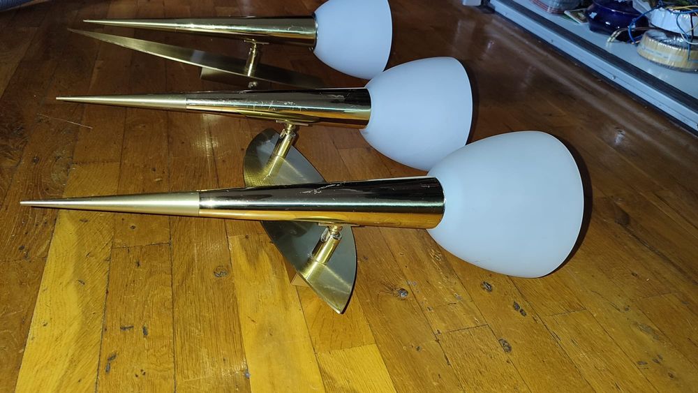 Set Aplica perete alamă