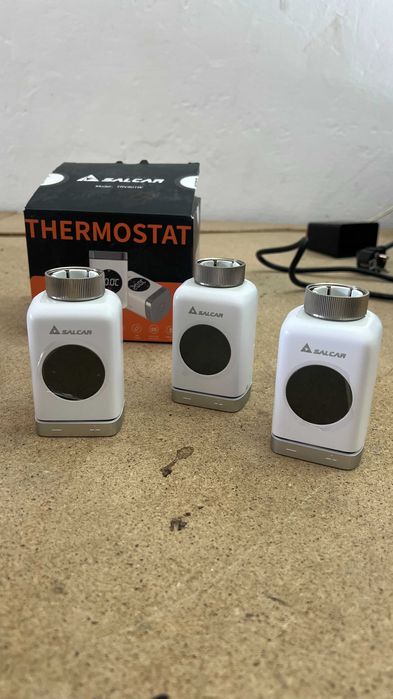 Termostat inteligent calorifer SALCAR TRV801W – Set 3 bucăți (WiFi, Alexa/Google)