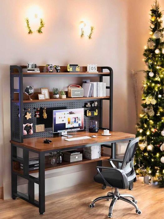 Стол компьютерный письменный с полками Стол руководителя стол геймера