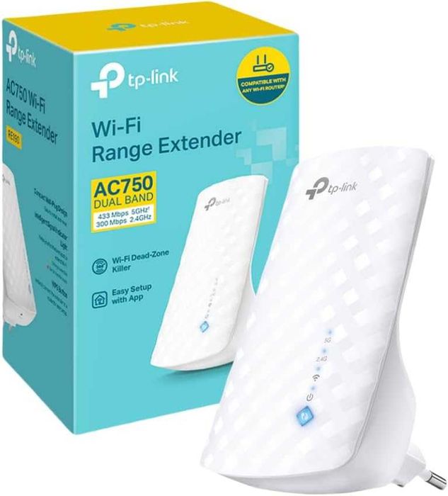 TP-Link AC750 Dual Band OneMesh Wi-Fi удължител на обхват EU щепсел