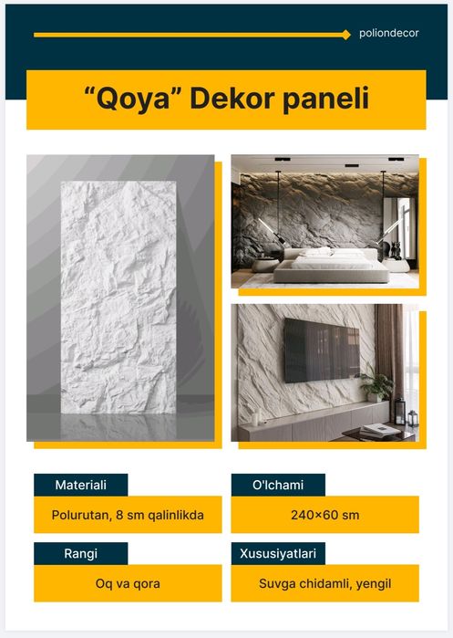 Poluritan panel dekor decor