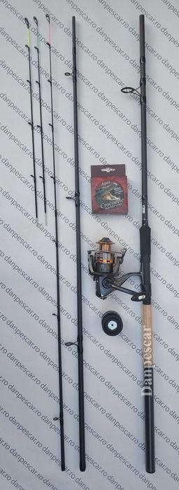 SET FEEDER Lanseta DEXTER 3,30m 120gr + Mulineta EFB4000 6 rulmenti si 150m fir