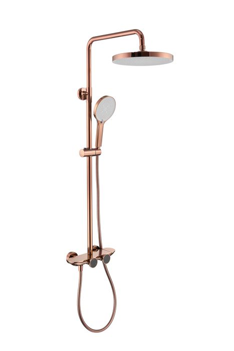 Интелигентна душ система Rose Gold с термостат и LED дисплей D47