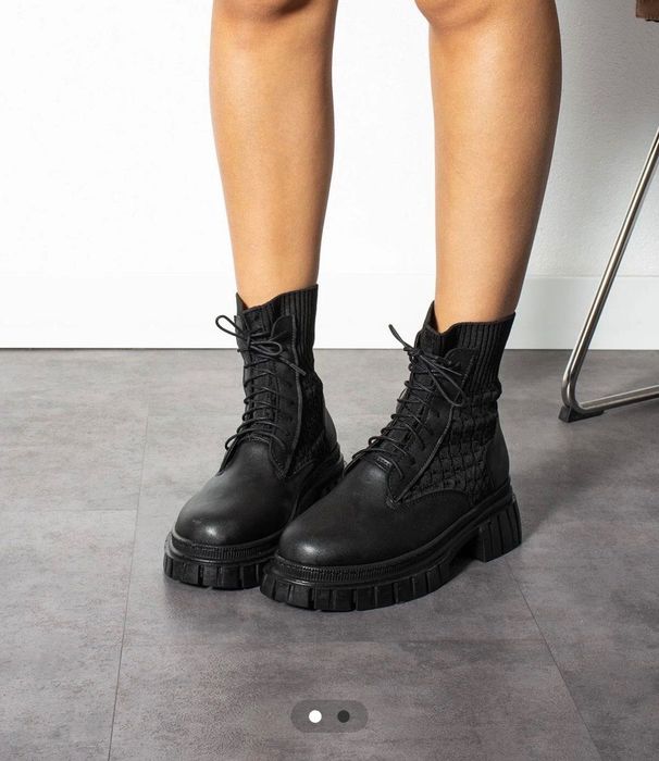 Дамски черни боти Trendyol